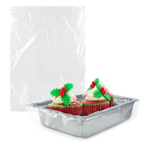 Steam Table Pan Liners with Twist Tie 18 x 14 for 1/3 and 1/4 Size Pack of 250 Pans Disposable Polyethylene Pan Liners 18x14 Poly Bun Pan Covers for C
