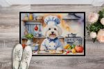 NEW Coton de Tulear The Chef Doormat Front Door Mat Indoor Outdoor Rugs for Entryway, Non Slip Washable Low Pile, 18H X 27W