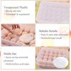 Deviled Egg Containers with Lid, (Set of 2),Stackable Plastic Egg Holder for 48 Eggs,Clear Egg Storage Holder for Fridge,Keep Fresh,Easter