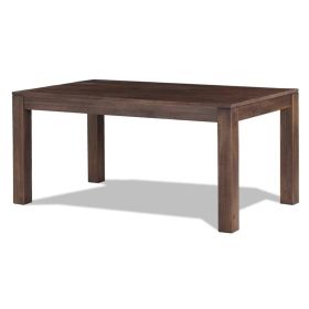 Modern Farmhouse 63-inch Dining Table (Design: solidwoodinrusticbrownfinish)