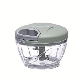 1pc Manual Garlic Masher; Mashed Garlic; Mini Auxiliary Food Cooking Mincer; Garlic Press; Minced Garlic; Pulled Garlic; Ginger; Chilli (Size Med (Material: Green)