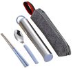 Portable Stainless Steel Flatware Spoon Chopsticks Tableware Set