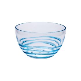 Swirl Acrylic Serving Bowls, Unbreakable Plastic Bowls, Soup Bowls, Salad Bowls, Cereal Bowl for Snacks, BPA Free (size: small)