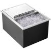 VEVOR Drop in Ice Chest,Stainless Steel Ice Cooler, Commercial Ice Bin with Sliding Cover, Outdoor Kitchen Ice Bar