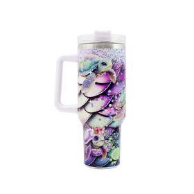 Vacuum Mug 40oz Insulated Coffee Cup with Handheld (Type: Insulated Mug, Color: Multi-Color)