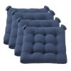 Textured Chair Seat Pad (Chair Cushion) 4-Piece Set, 15.5" x 16"
