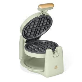 Rotating Belgian Waffle Maker, by Drew Barrymore (Color: sagegreen)