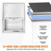 VEVOR Drop in Ice Chest,Stainless Steel Ice Cooler, Commercial Ice Bin with Sliding Cover, Outdoor Kitchen Ice Bar