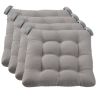 Textured Chair Seat Pad (Chair Cushion) 4-Piece Set, 15.5" x 16"