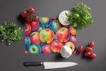 NEW Colorful Apples Glass Cutting Board Decorative Tempered Glass Kitchen Cutting and Serving Board Large Size Chopping Board