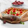 8"x8" Disposable Aluminum Foil Meal Prep Cookware Square Pans, Oven, Toaster, Grill, Cooking, Roasting, Broiling, Baking, Event, Take Out, Restau
