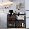 450 lbs Wire Storage Shelving 3-Tier Utility Shelving Unit Steel Organizer Wire Rack for Home,Kitchen,Office,Chrome(11.8" D x 17.7" W x 26.3" H)