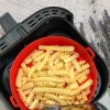 2 Pcs Food Grade Silicone Easy Cleaning Air Fryer Liners Reusable Air Fryer Silicone Pot Food Safe Air Fryer Oven Accessories Replacement for Fla