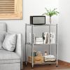 450 lbs Wire Storage Shelving 3-Tier Utility Shelving Unit Steel Organizer Wire Rack for Home,Kitchen,Office,Chrome(11.8" D x 17.7" W x 26.3" H)