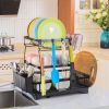 3 Tier Dish Racks for Kitchen Counter - Automatic Drainage Large Dish Drying Rack - Rust Proof Dish Drainers for Kitchen Counter