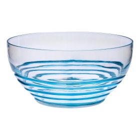 Swirl Acrylic Serving Bowls, Unbreakable Plastic Bowls, Soup Bowls, Salad Bowls, Cereal Bowl for Snacks, BPA Free (size: large)
